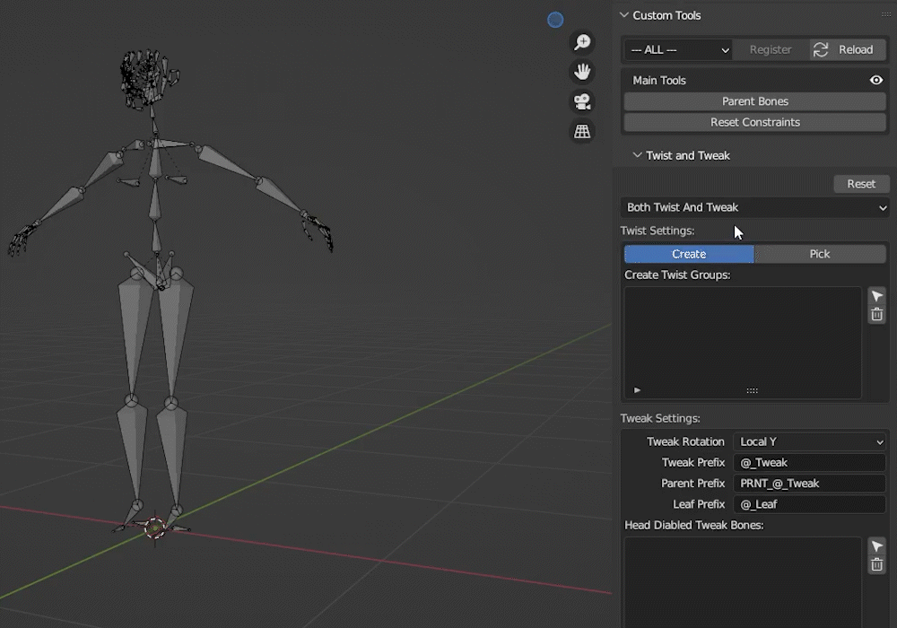 Custom Tools Addon Tweak and Twist Demo By MohitSainiKnl