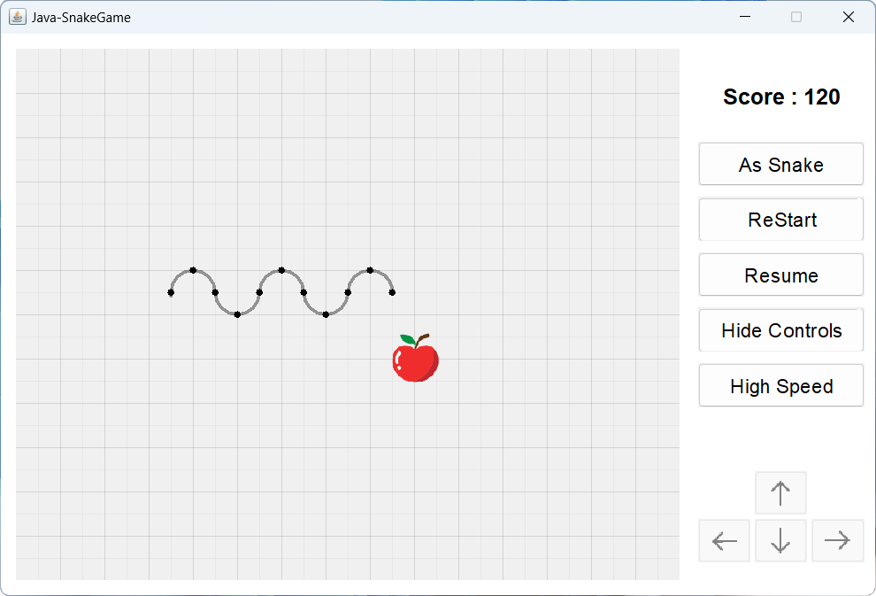 Snake Game as Line By MohitSainiKnl